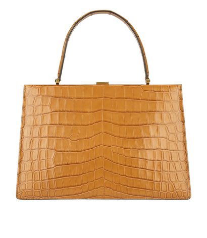 Medium Crocodile Clasp Bag, front view
